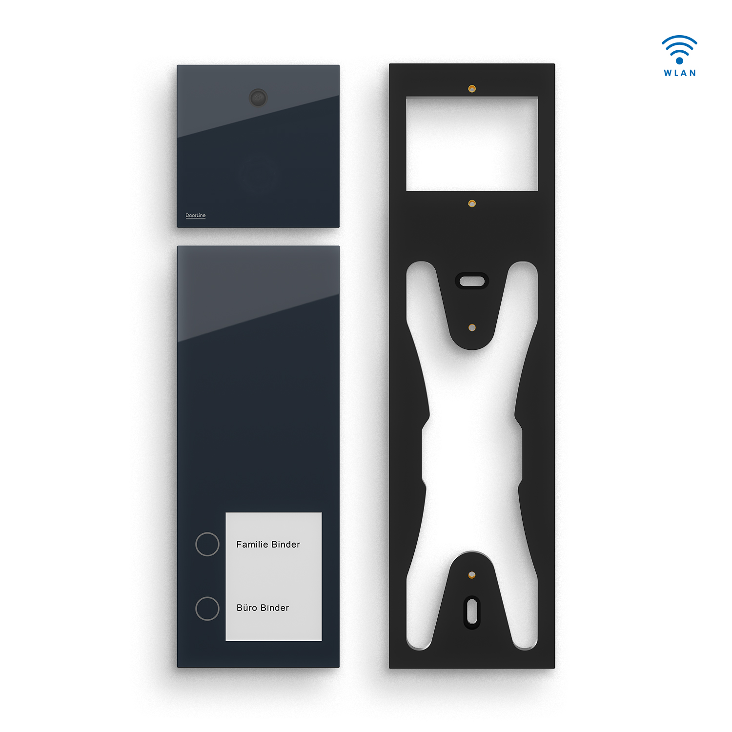 DoorLine Slim + Cam Set - anthrazit/schwarz