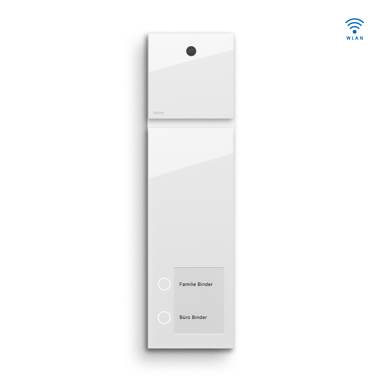 DoorLine Slim und Cam Set Türsprechanlage in Weiß Front