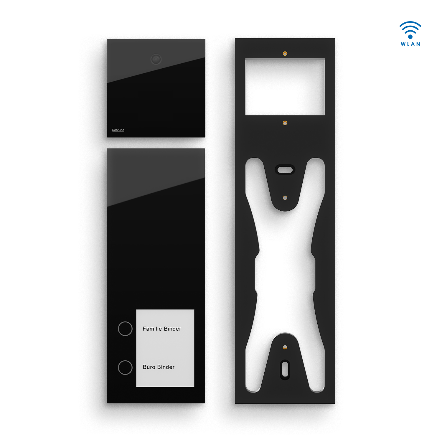 DoorLine Slim + Cam Set - schwarz/schwarz