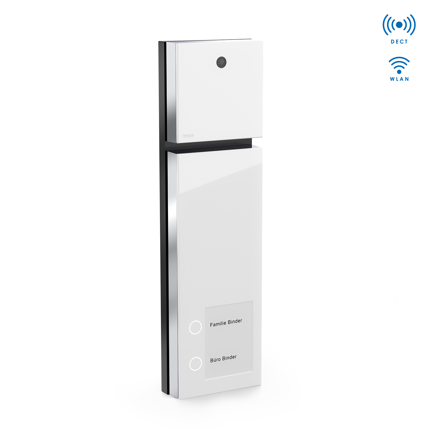 DoorLine Slim DECT + Cam Set - weiß/schwarz