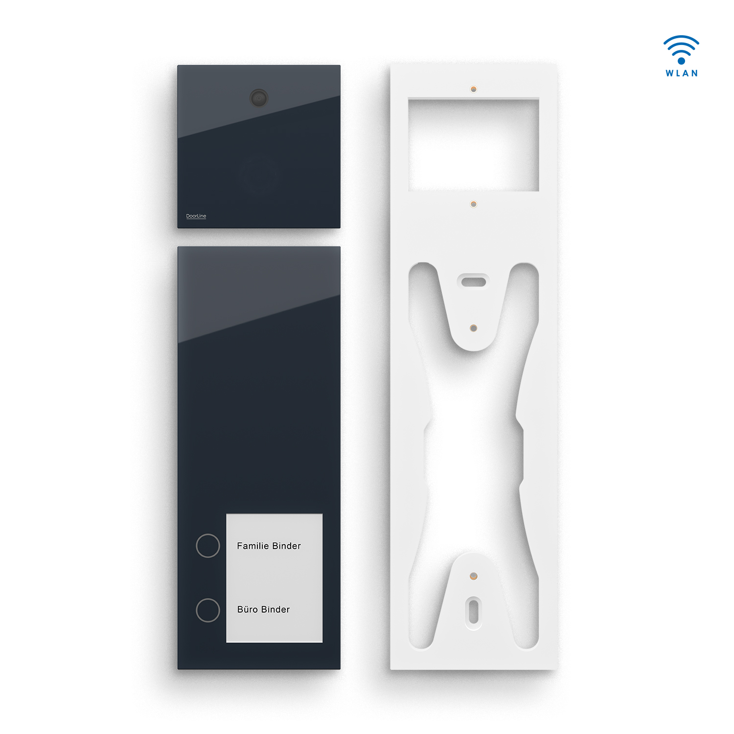 DoorLine Slim und Cam Set Türsprechanlage in Anthrazit Front