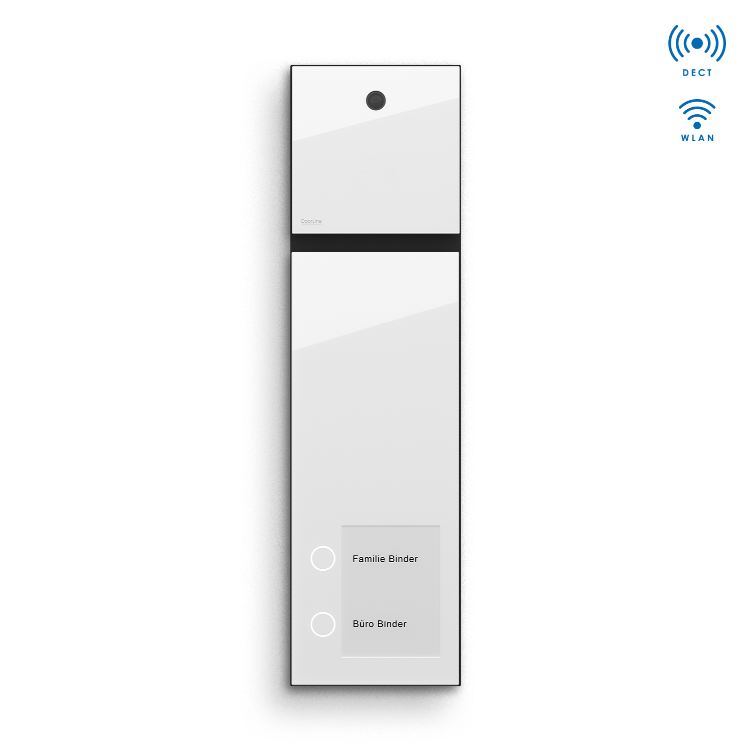 DoorLine Slim DECT + Cam Set - weiß/schwarz