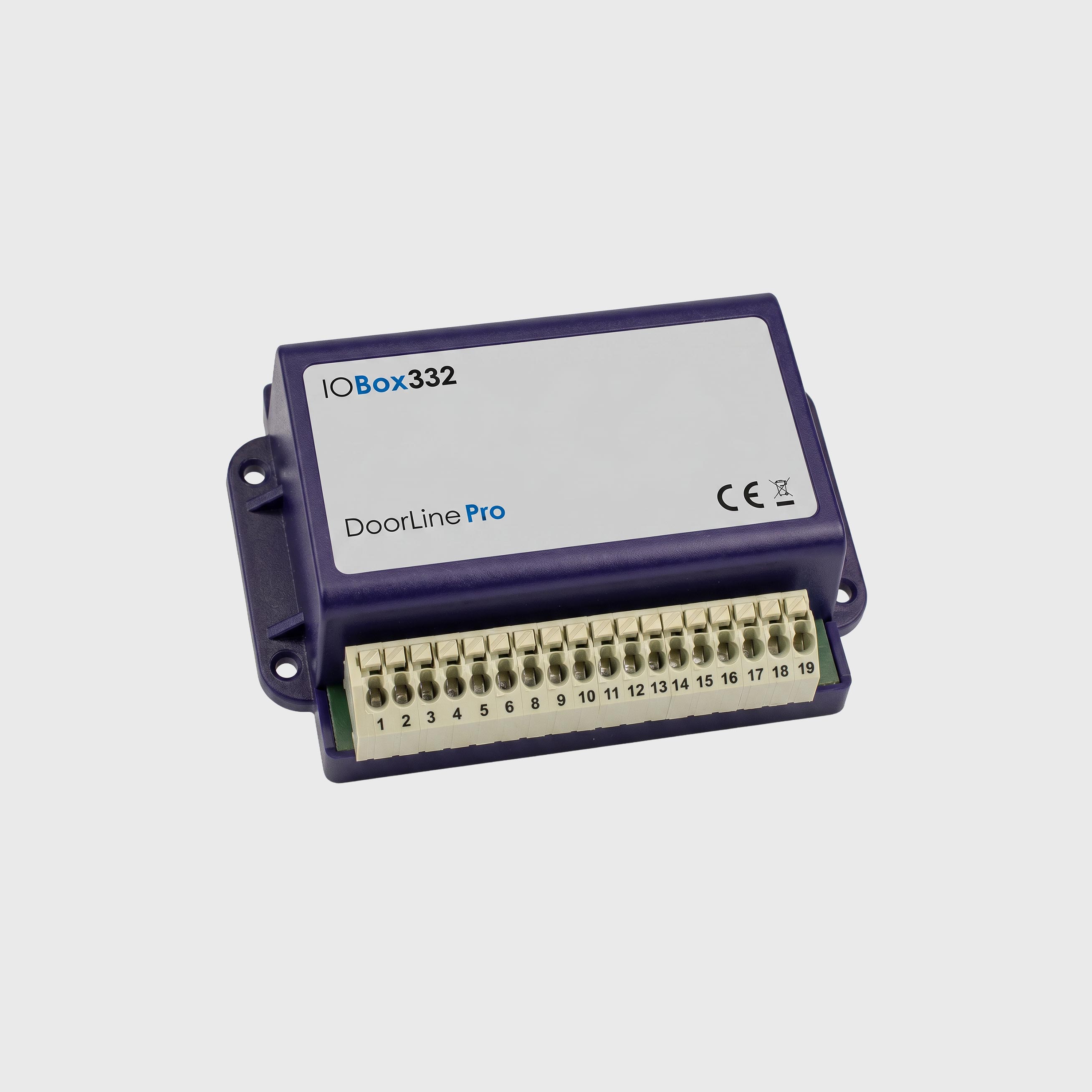 IO-Box 332 Zusatzmodul für DoorLine Pro Exclusive - 3 manipulationssichere Schaltkontakte - 2 Eingänge