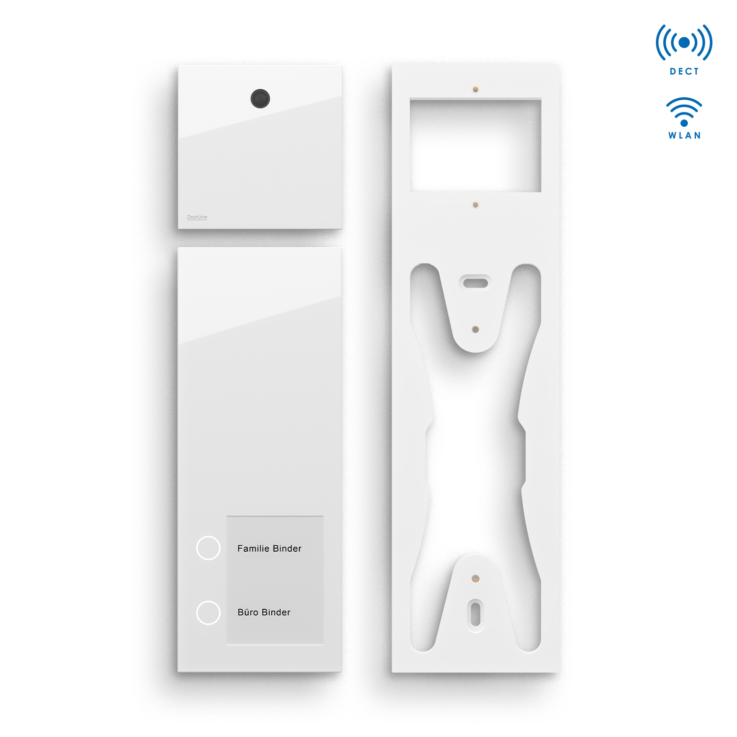 DoorLine Slim DECT + Cam Set - weiß/weiß