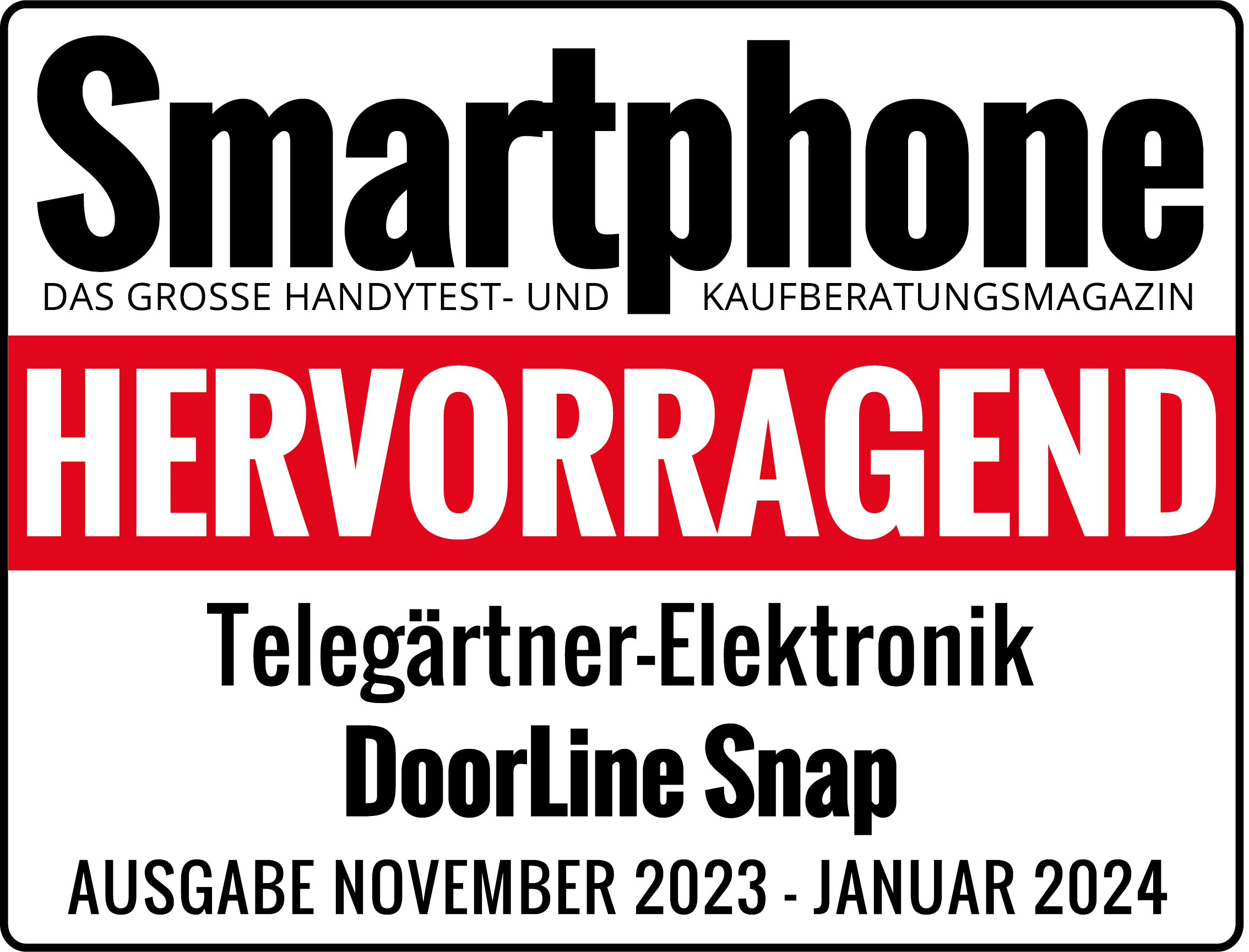 DoorLine Snap | Türklingel m. Kamera für FRITZ!Box, WLAN, FRITZ!App, DSGVO-konform, Schaltausgänge