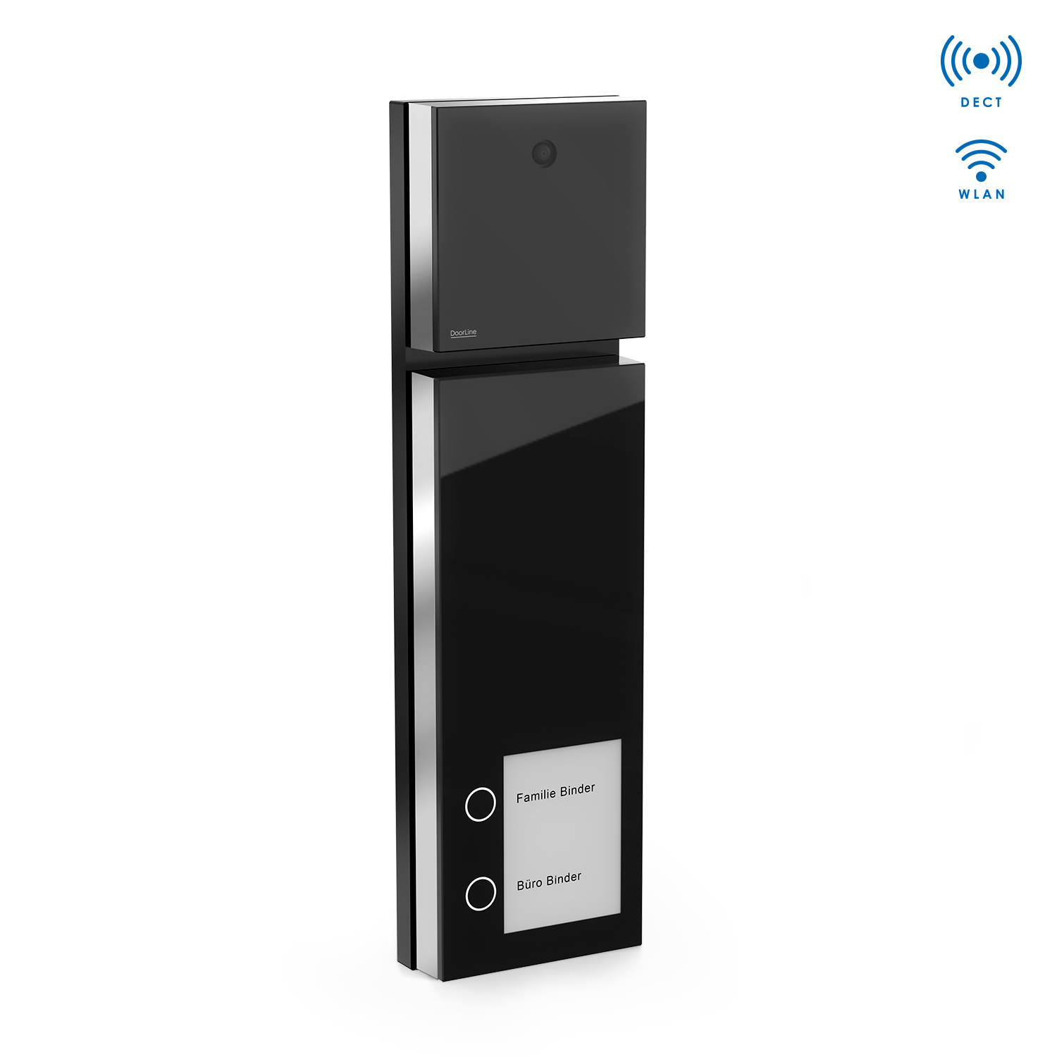 DoorLine Slim DECT + Cam Set - schwarz/schwarz