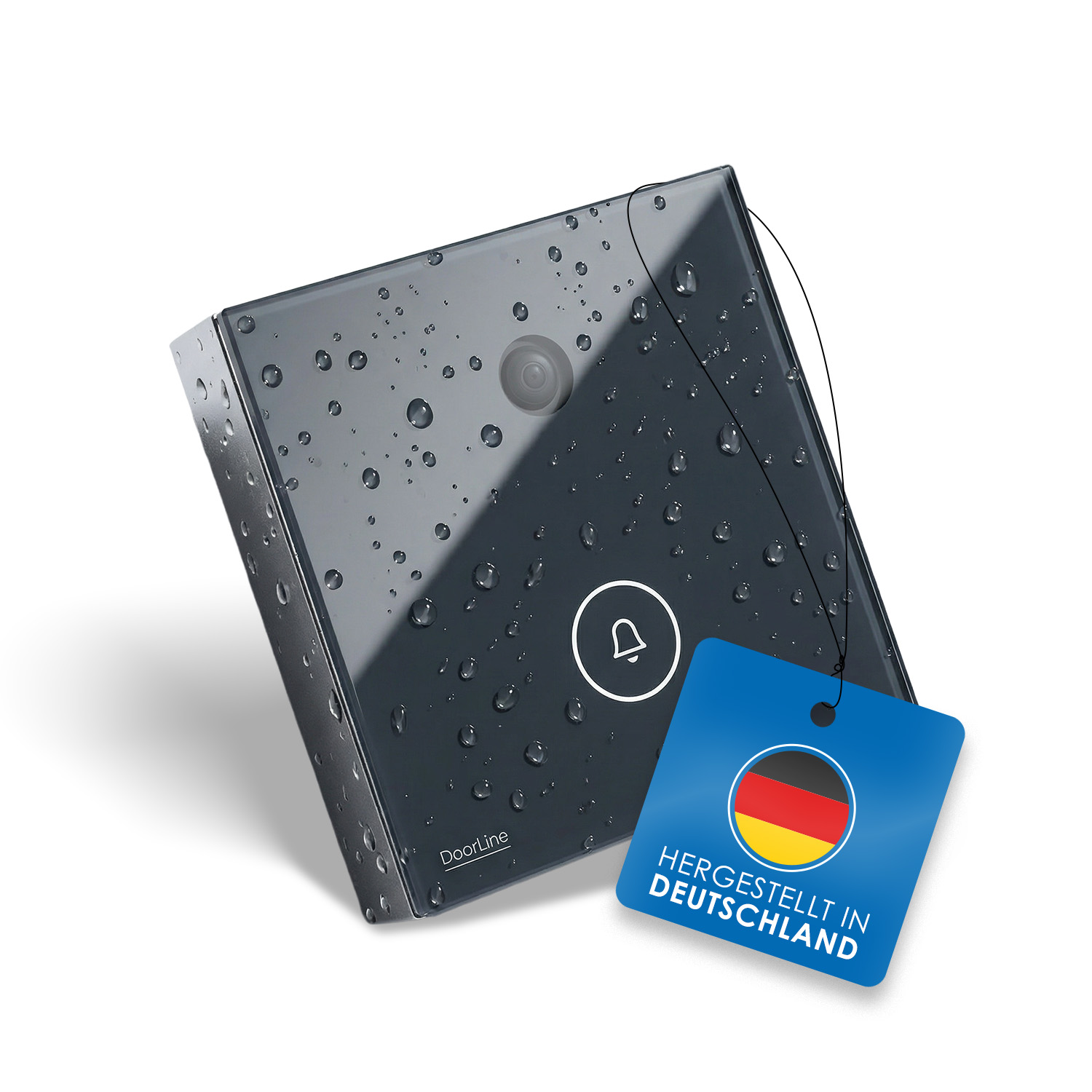 DoorLine Snap Videotürklingel Anthrazit Seitenansicht Wetterfest