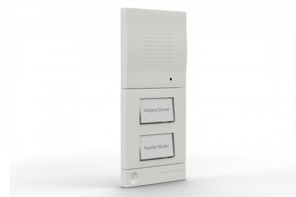 DoorLine Classic T01-T02 | Türsprechanlage für Telefonanlage/Router | 1/2 Taster | Rufweiterleitung